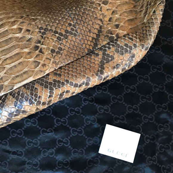 Gucci Horsebit Python Hobo - Picture 4 of 8
